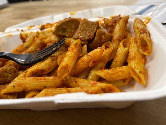 Pasta with meat balls