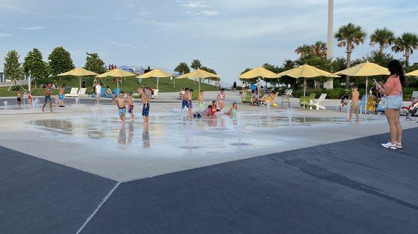 Nearby splash pad