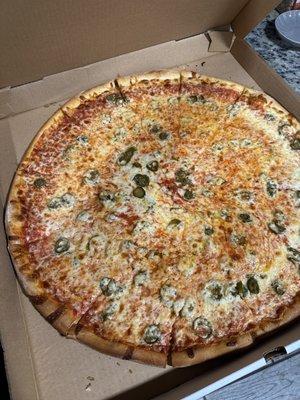 XL Cheese Pizza with Jalapeños and Extra Cheese