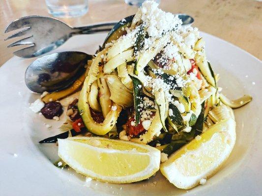 A magnificent Zoodle Salad