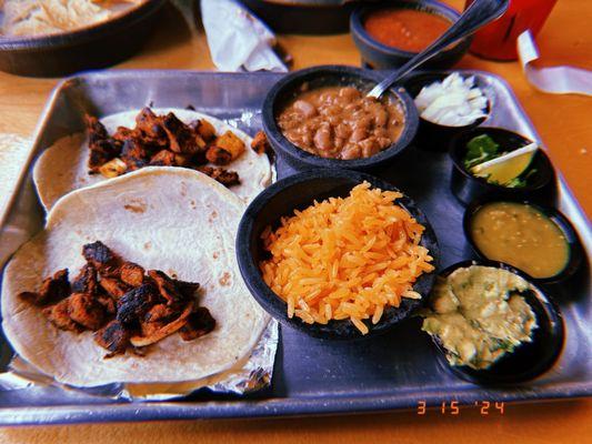 Street taco combo