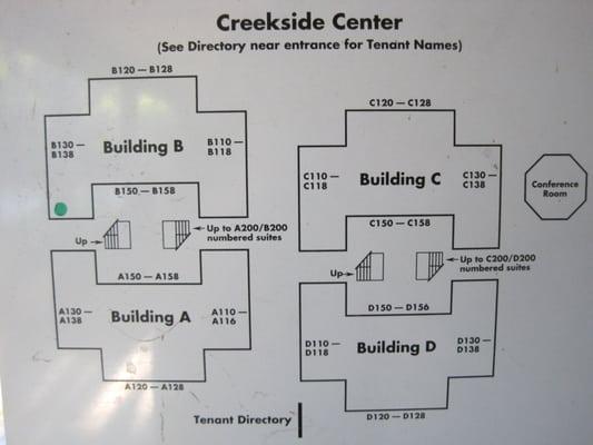 Our office is located on the left side of the building. You can park on the left side of the parking lot. Suite B-136