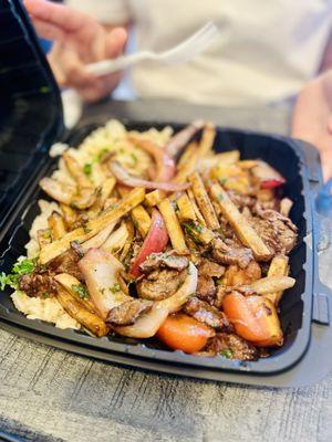 Lomo saltado steak