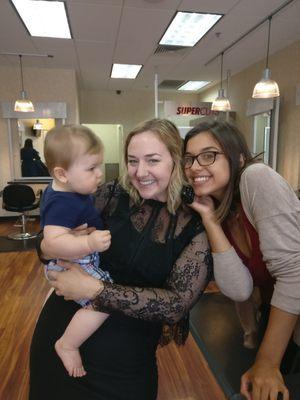 Emily did a great job with my little guy and his first haircut. The receptionist was such a sweetheart too! We'll be back :)