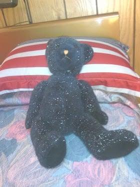 Jody's Bear on the bed