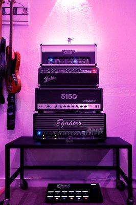 Skyline Studios Control Room A Guitar amp tower