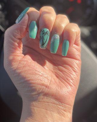 My latest set done by Vannie. Amazing! Love the palm tree design.