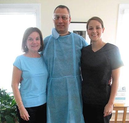 Dr. Gregg Festa and a few of our friendly office staff!