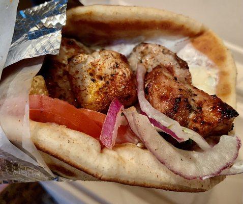 Pork Souvlaki ($11)- 4/5 stars