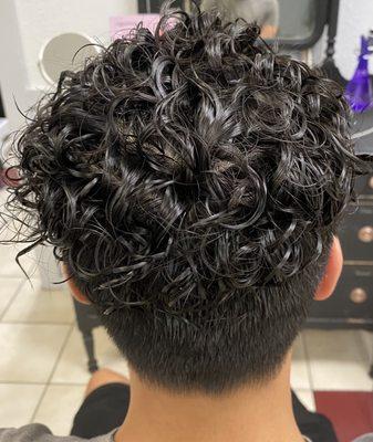 Hair by Nina. Guy perm.