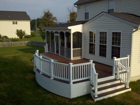 Awesome deck and screened porch