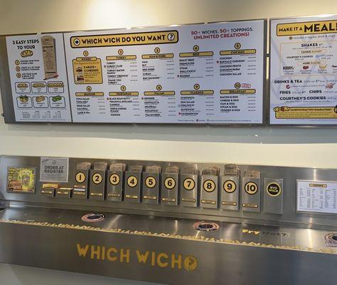 Classic  Which Wich?  D.I.Y. bags/menu