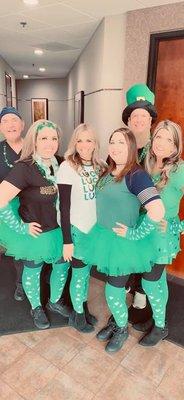 Having FUN on St. Pattie's Day!