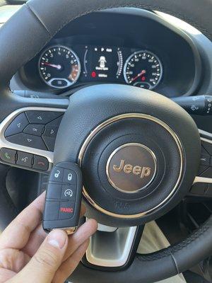 2021 Jeep Renegade smart key programming by auto locksmith