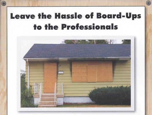 For your Board-Up needs, call SERVPRO of Wilson/Nashville.