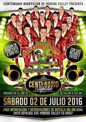 Sabado 2 de Julio..... La Original Banda El Limon en Concierto.... #originalbandaellimon