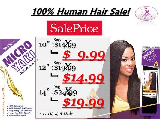 100% Human hair Just $9.99