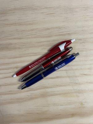 Pens for your business, organizations, expos, and more. Useful for displaying valuable information in smaller bits.