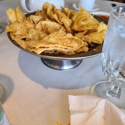 I love these huge fried noodles and any place that serves them...love the mustard they serve with them