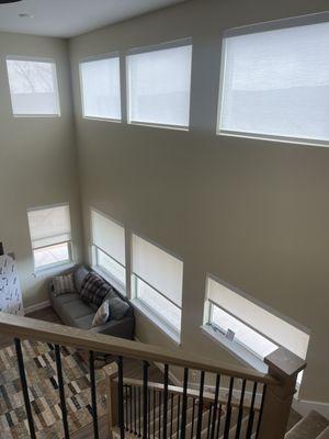 New window treatments installed