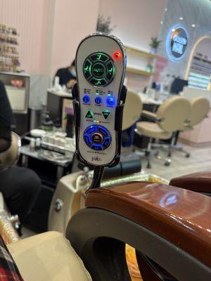 The massage chair remote control