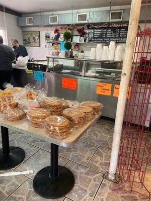 Supporting local businesses buying Tamales & Bunelos