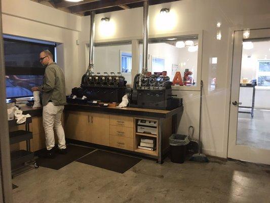 Roastery room