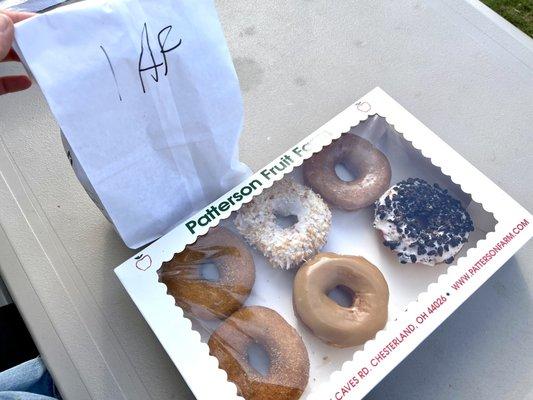 Fresh Baked Donuts and Apple Fritters