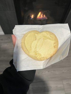 Butter frosted orange cookie