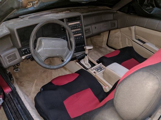 Interior of parts car