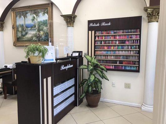 Receptionist of classic nails salon