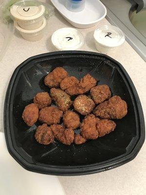 Large ($17) order of boneless wings