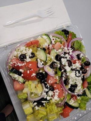 My first time getting a full-size salad there. I got the Greco and it's humongous & super-fresh =D