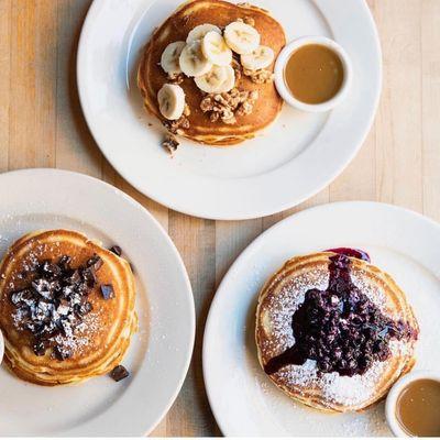 Our 3 signature pancakes.