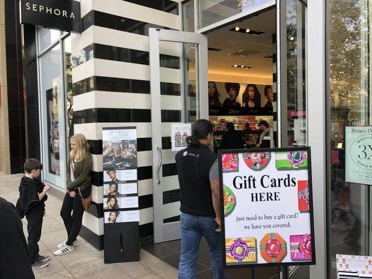 Our sign installed in front of Sephora