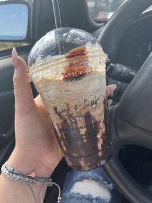 Toasted marshmallow mocha frappe