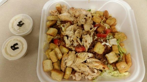 Grilled Chicken Salad - $7  SO GOOD!