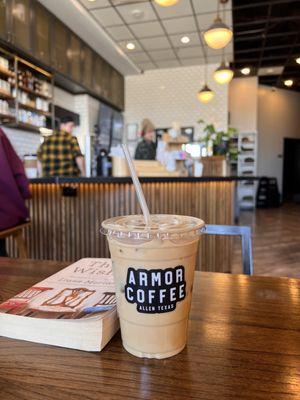 Iced Carmel latte