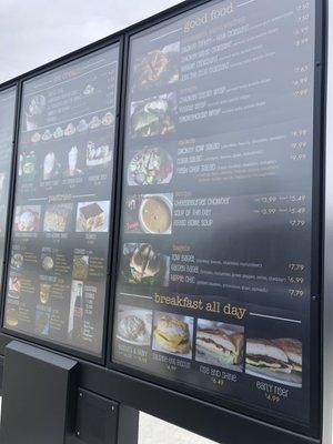 Drive-thru menu board