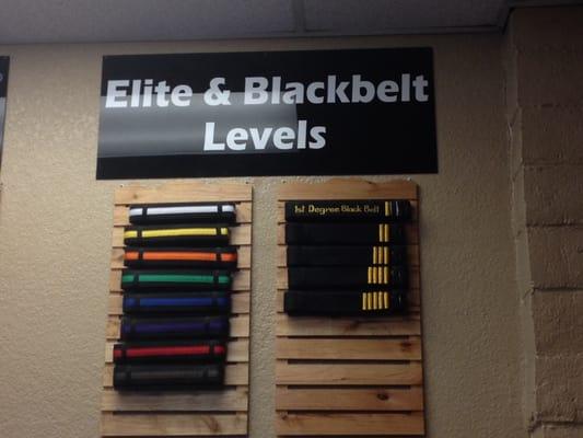 The coveted black belts.