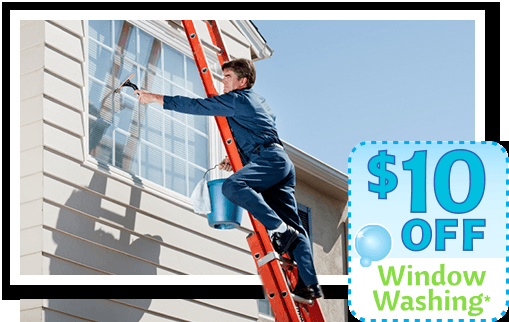 10 dollars off window cleaning