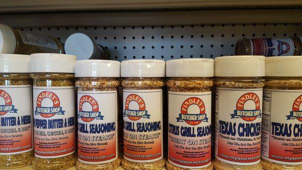 They carry their own line of seasonings with no msg or fillers