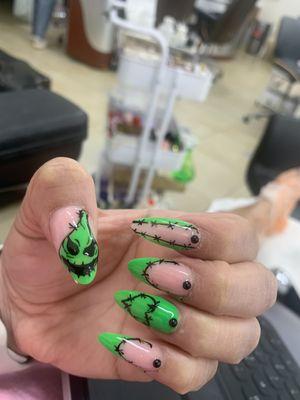 nightmare before christmas nails