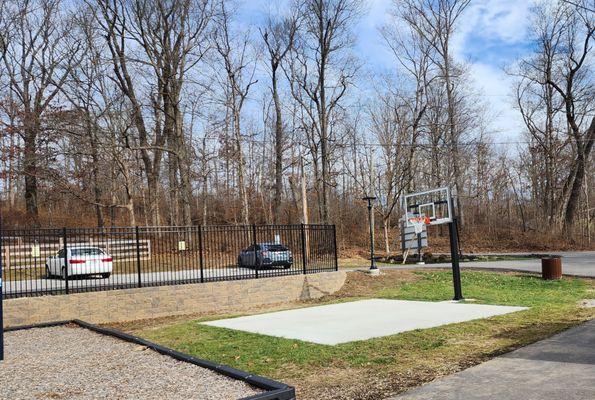 The new basketball court at Oak Creek