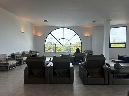 Penthouse seating area