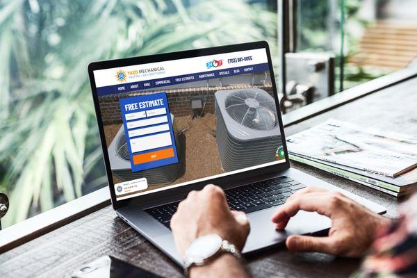 Website Design & Development - Yazd Mechanical