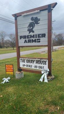 Signage for The Gray House