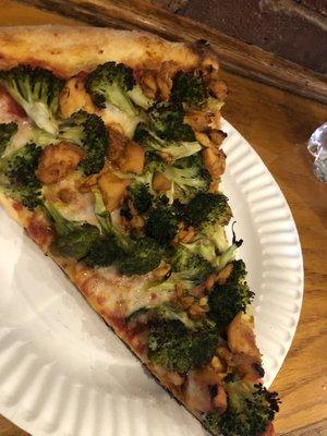 Chicken and broccoli pizza $5