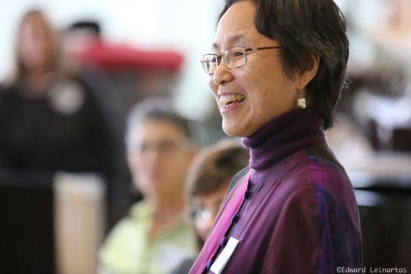 Co-founder, Zen Teacher, Zen Life Instructor, June Tanoue teaching mindfulness at Zen Life & Meditation Center, Chicago