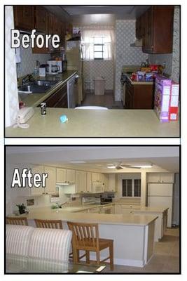 Kitchen Remodel Before and After